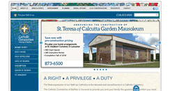 Desktop Screenshot of buffalocatholiccemeteries.org